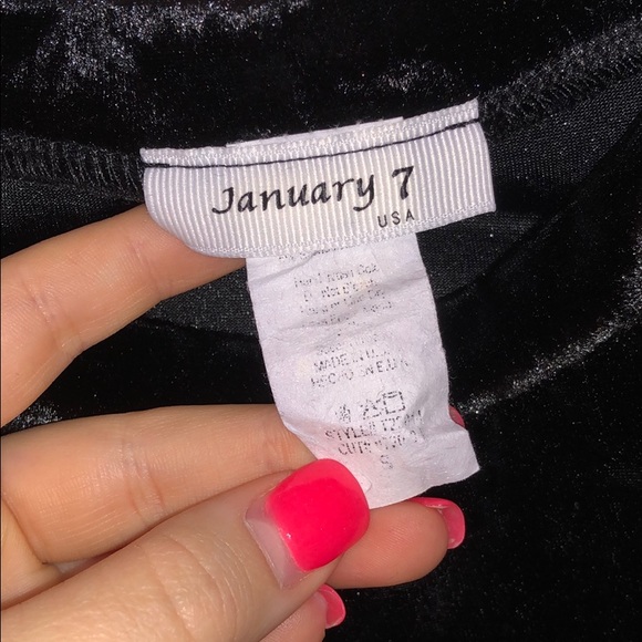 VELVET TIE CROP TOP - Picture 4 of 5